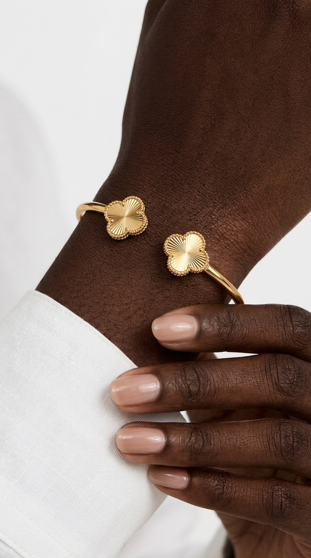 VERONA CUFF Bangle - Waterproof - سوارة ڤيرونا ذهبي