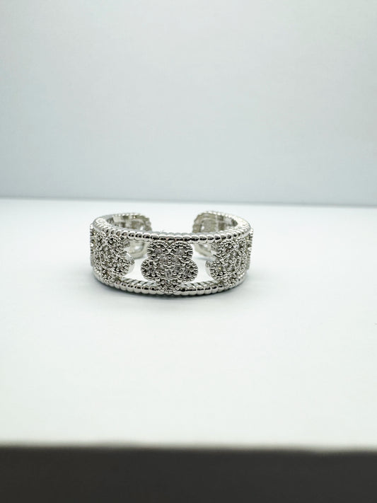 DAISIES Ring - Silver Color