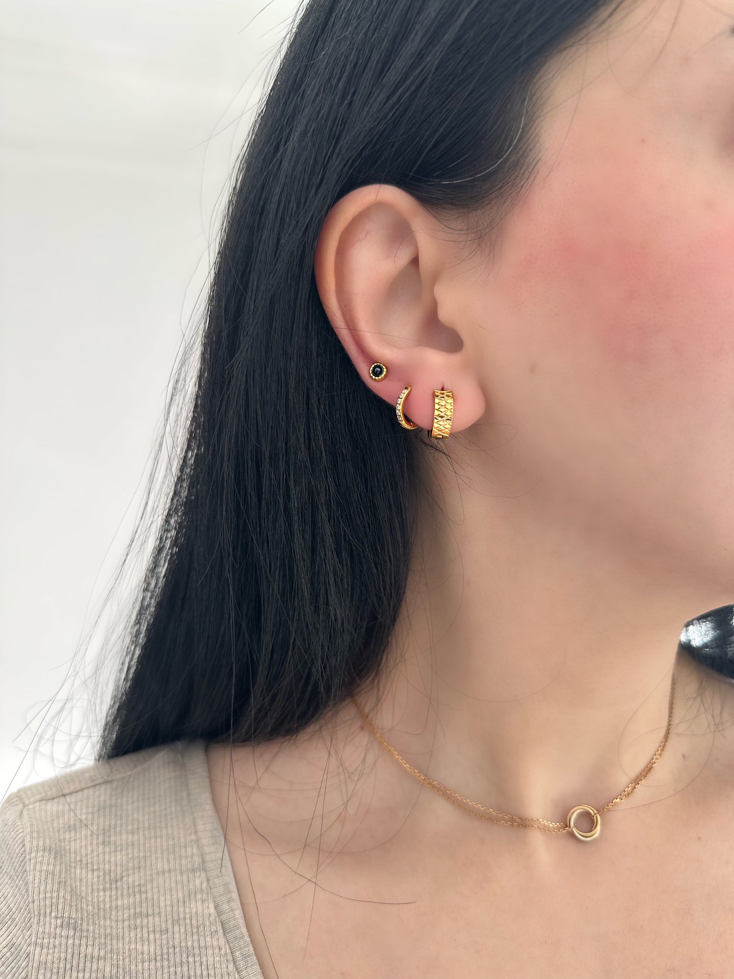 OBSIDIAN Earrings SET - Waterproof