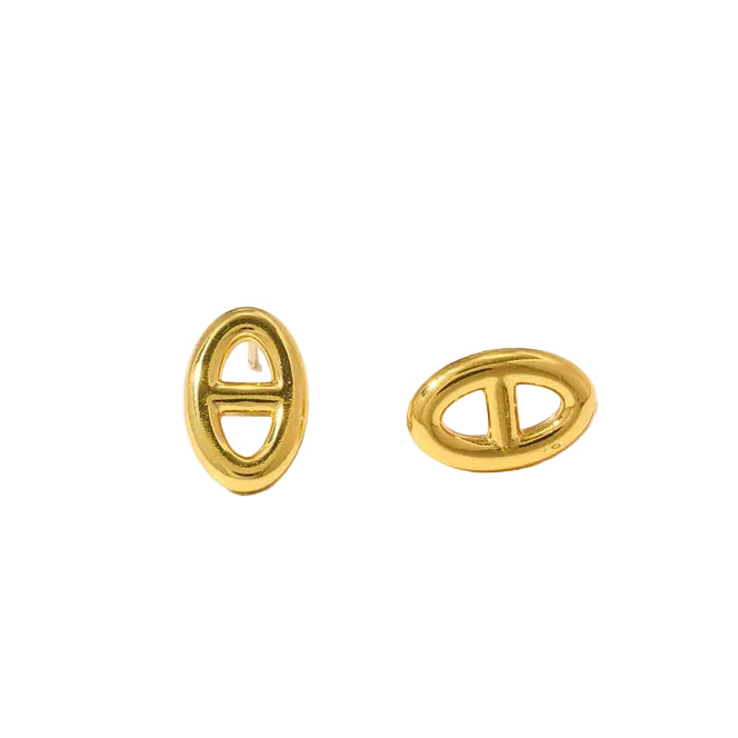 THE TEE Earrings  - Waterproof- حلق ذا تي