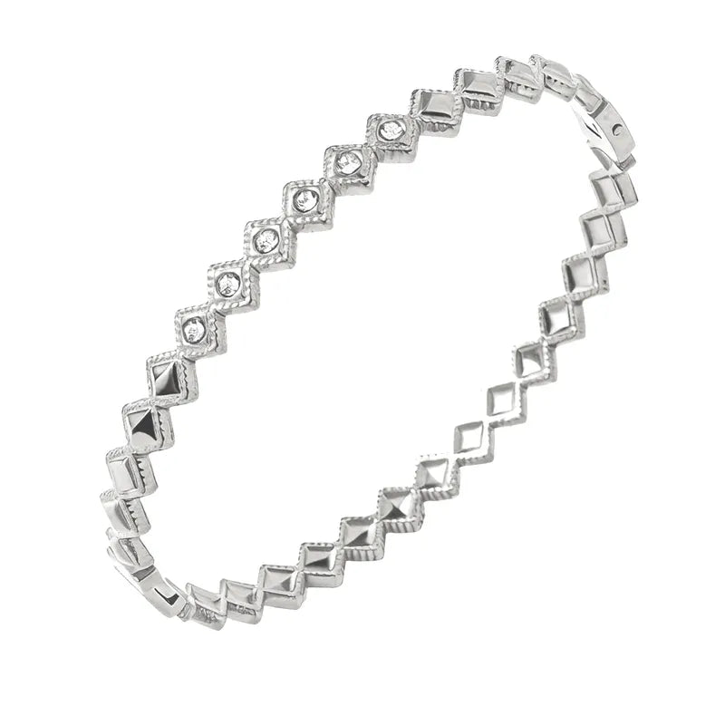 PRISM Silver Bangle - Waterproof - سوارة برزم الفضي