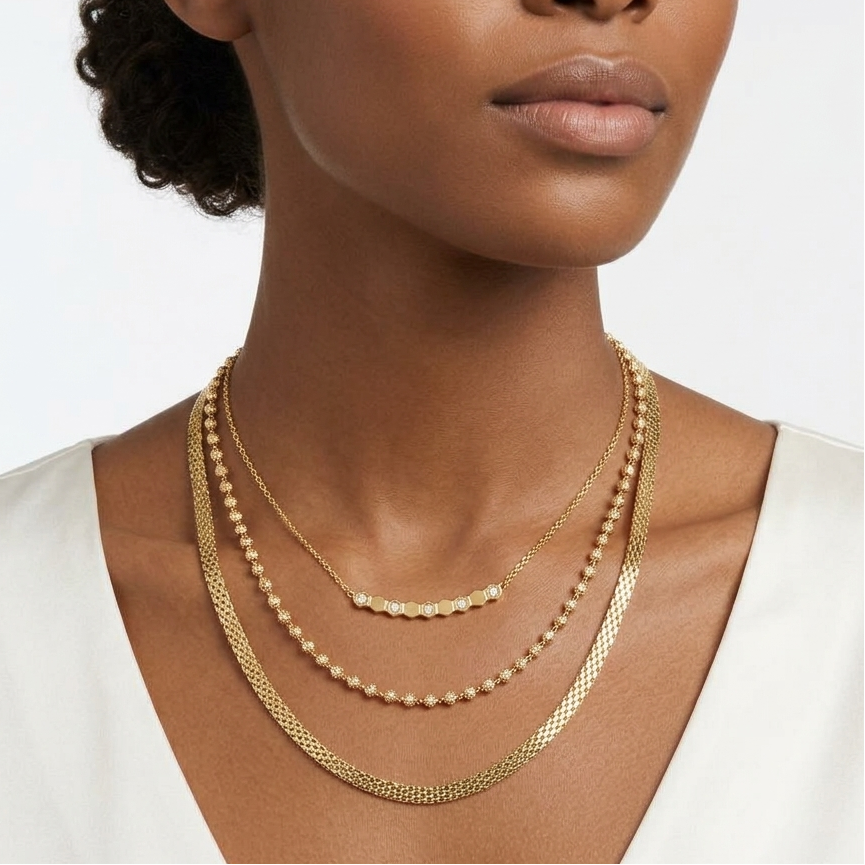 THE BEE Necklace  - Waterproof - سلسلة ذا بي
