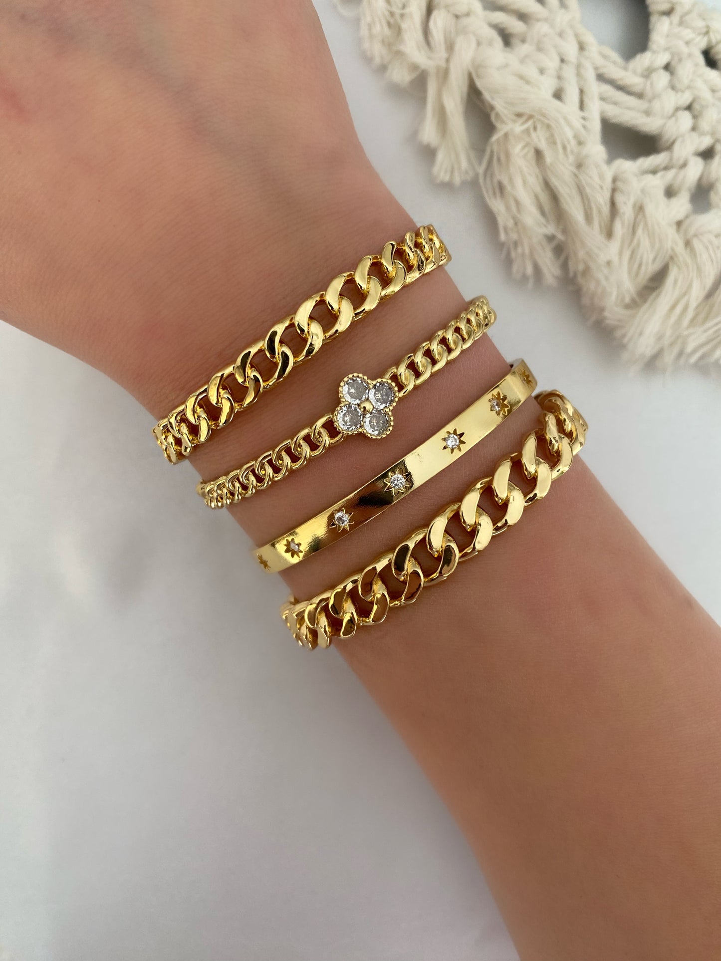 DAISY Chain Cuff Bangle