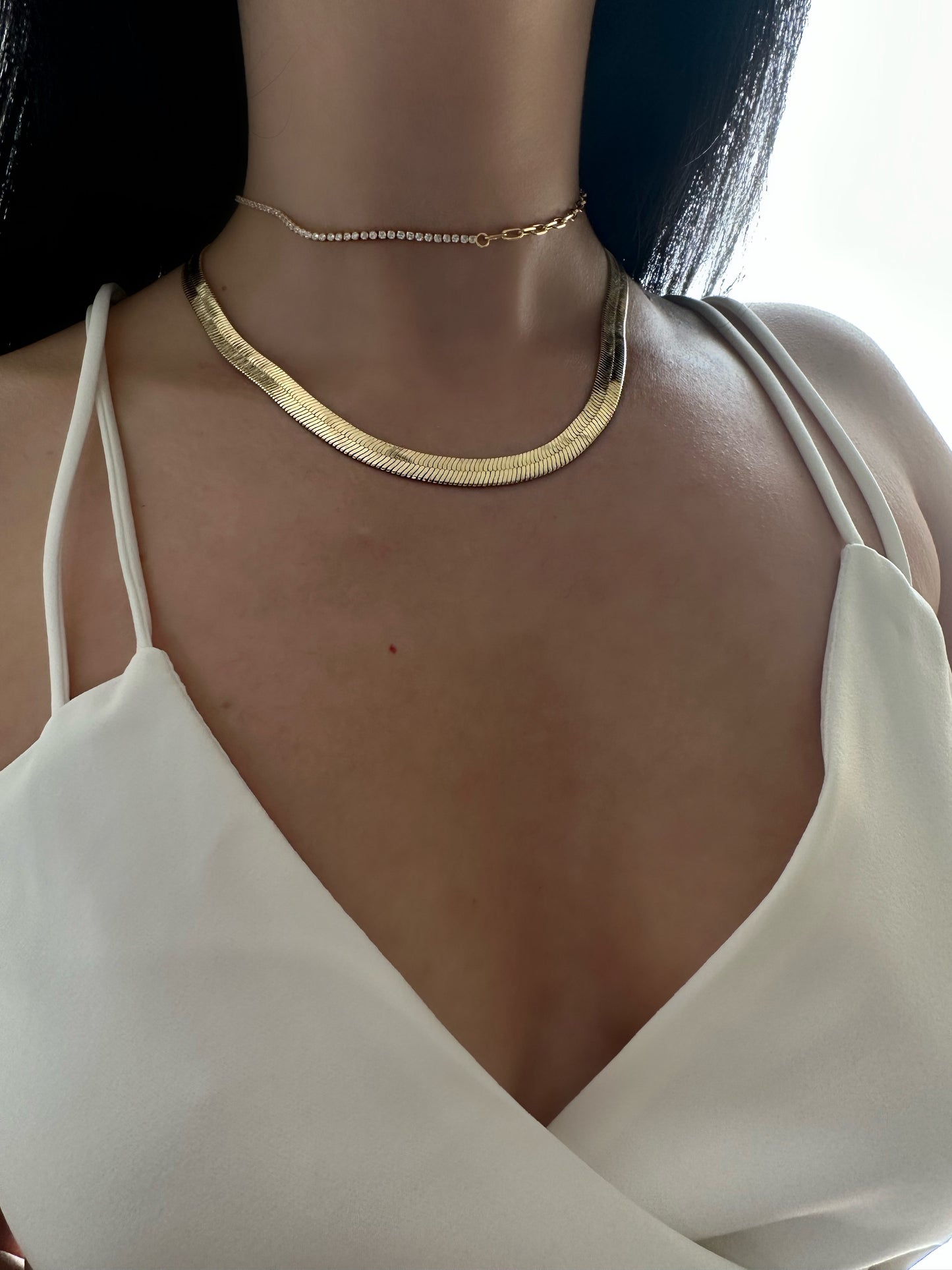 DAPHNE Herringbone Necklace