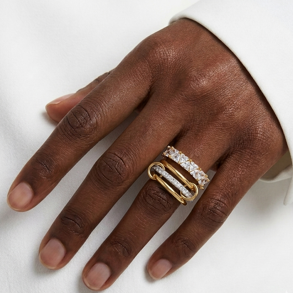 JOVANNA Trio Ring - Waterproof - خاتم جوڤانا الثلاثي