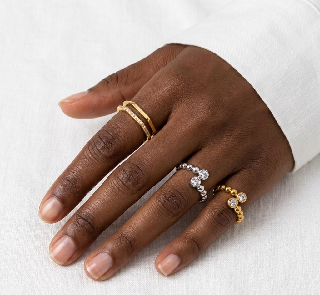 VERA Slim Tangled Ring - Waterproof - خاتم ڤيرا رفيع ذهبي