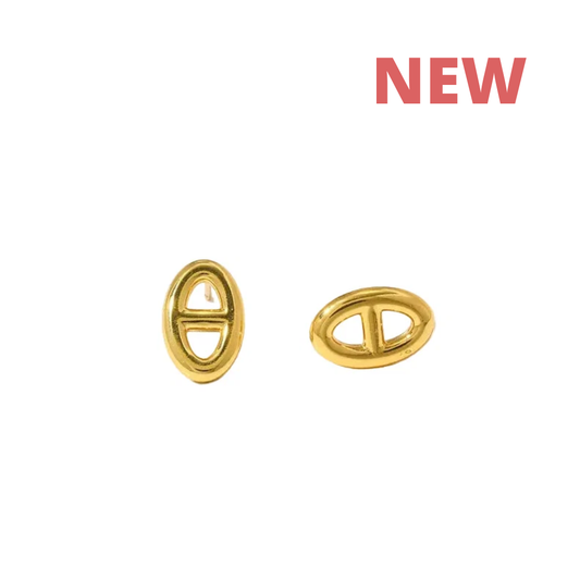 THE TEE Earrings  - Waterproof- حلق ذا تي