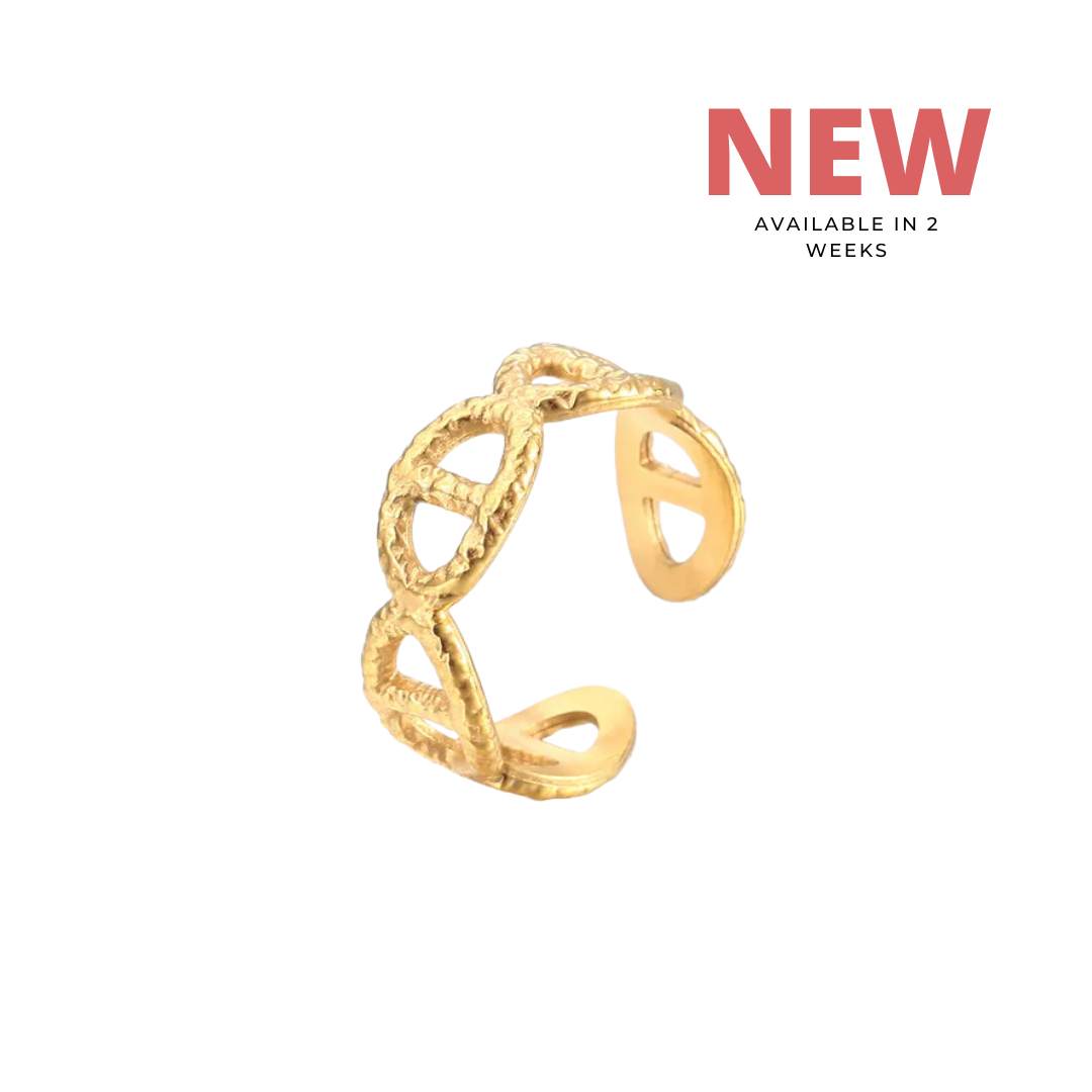 THE TEE OPEN Ring - Waterproof - خاتم ذا تي المفتوح