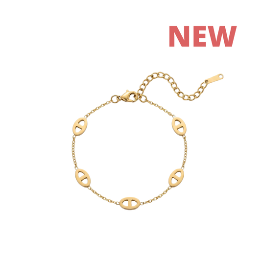 THE TEE GOLD Bracelet - Waterproof - سوارة ذا تي ذهبي