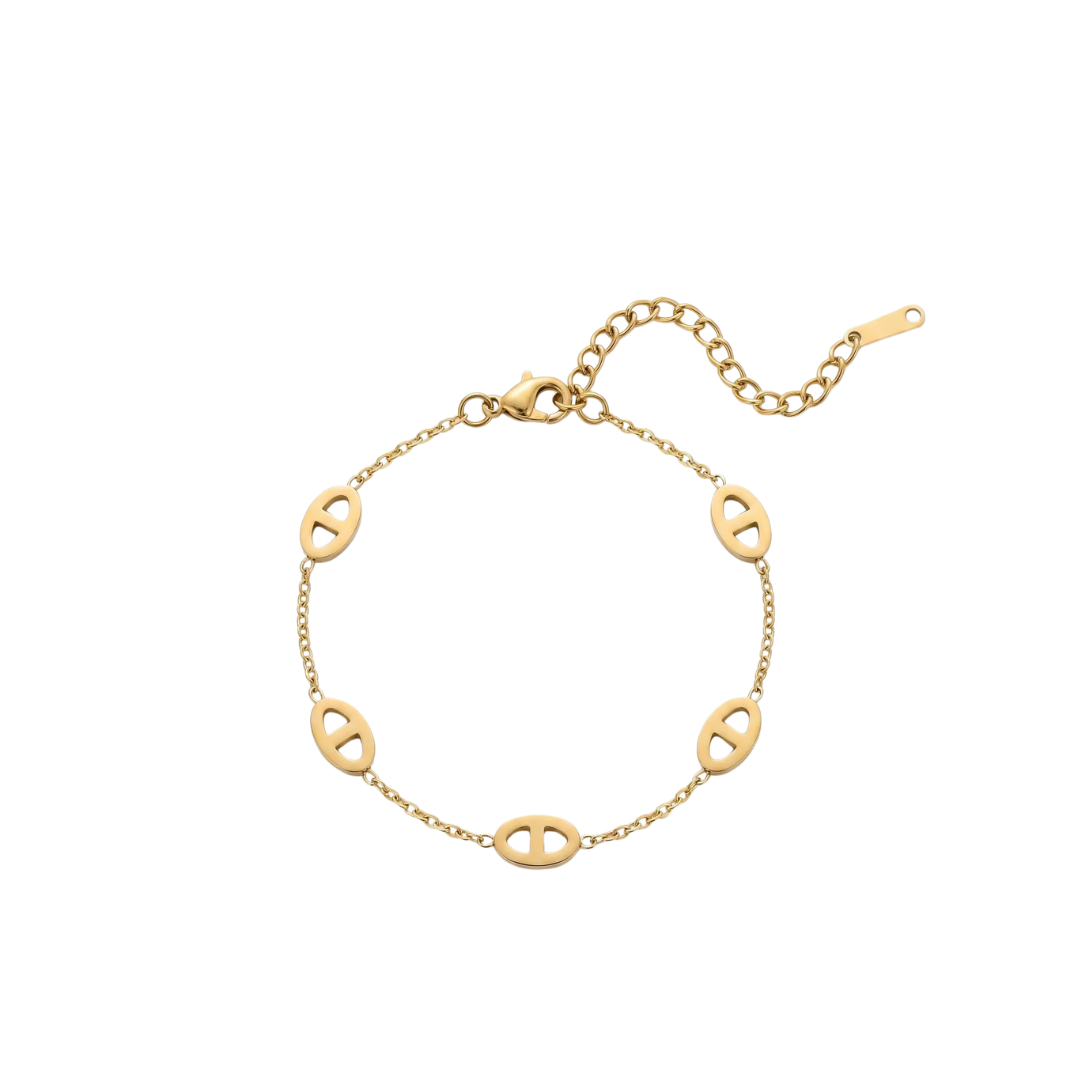 THE TEE GOLD Bracelet - Waterproof - سوارة ذا تي ذهبي
