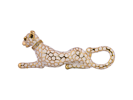 WHITE PANTHER Brooch