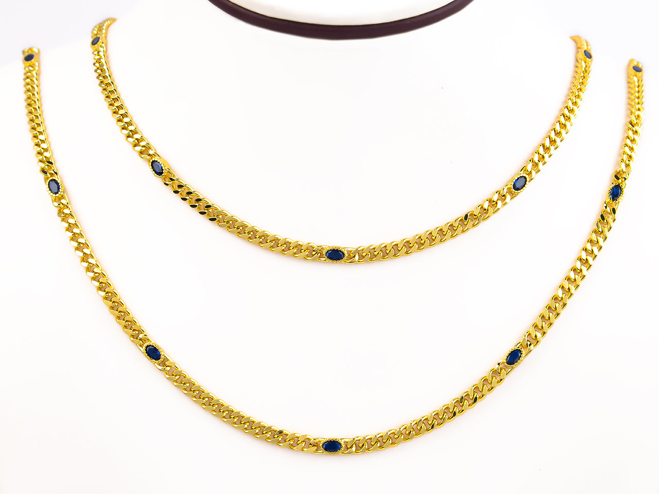 OPHELIA Necklace - Navy Blue Stone