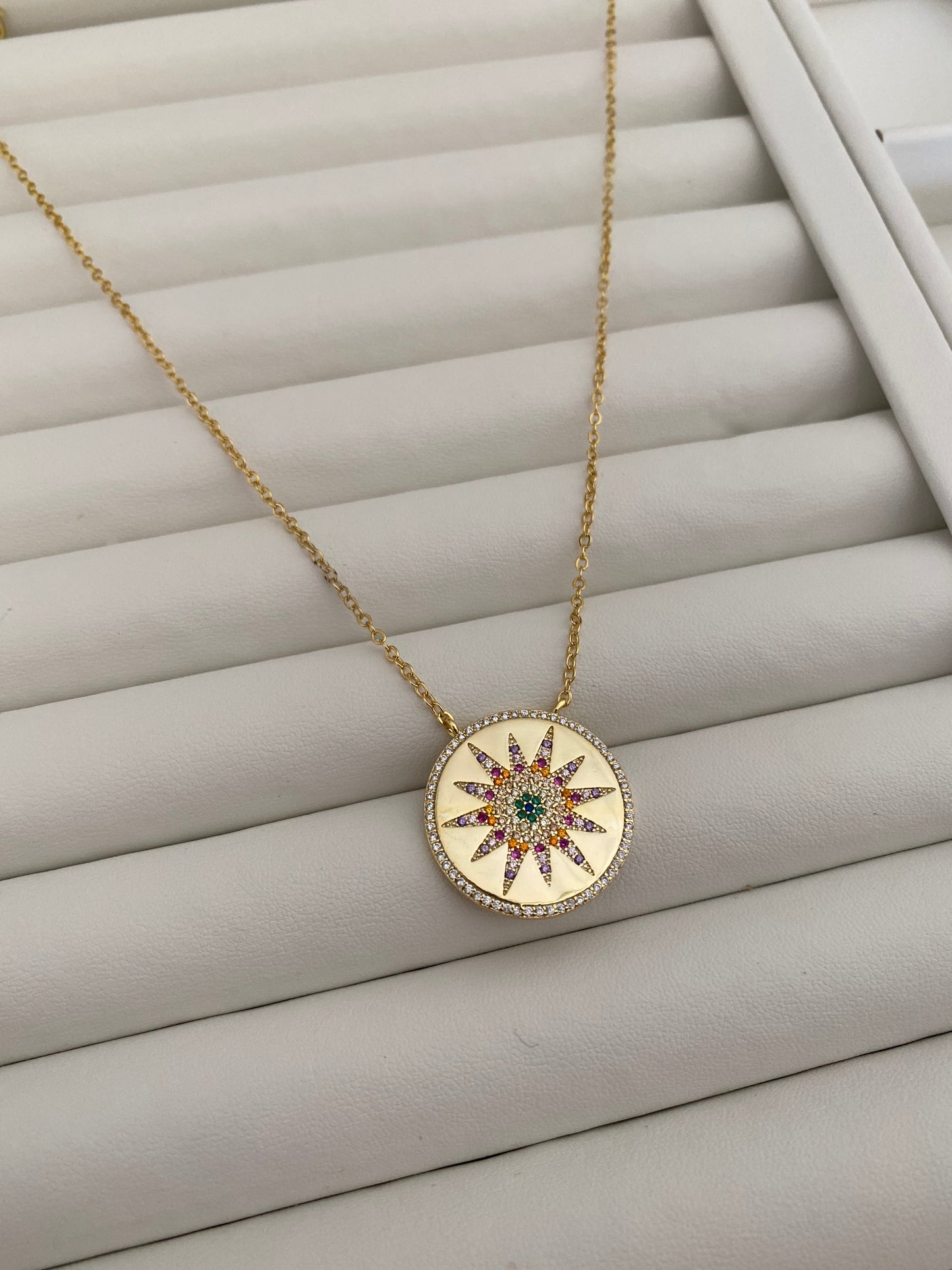 SUMMER Engraved Coin Necklace