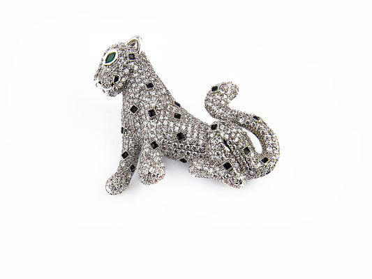 RESTING PANTHER Brooch